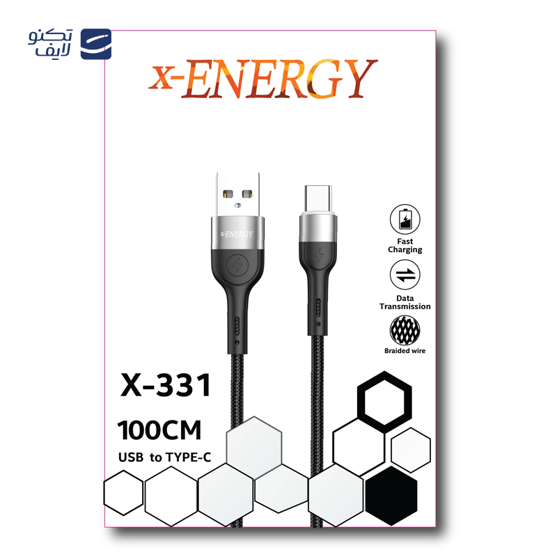 gallery-کابل تایپ سی ایکس انرژی مدل X-330 طول 1 متر copy.png
