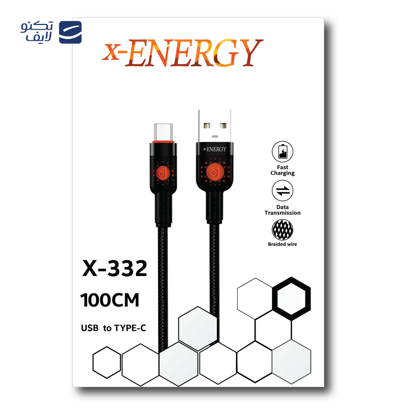 gallery-کابل تایپ سی ایکس انرژی مدل X-331 طول 1 متر copy.png