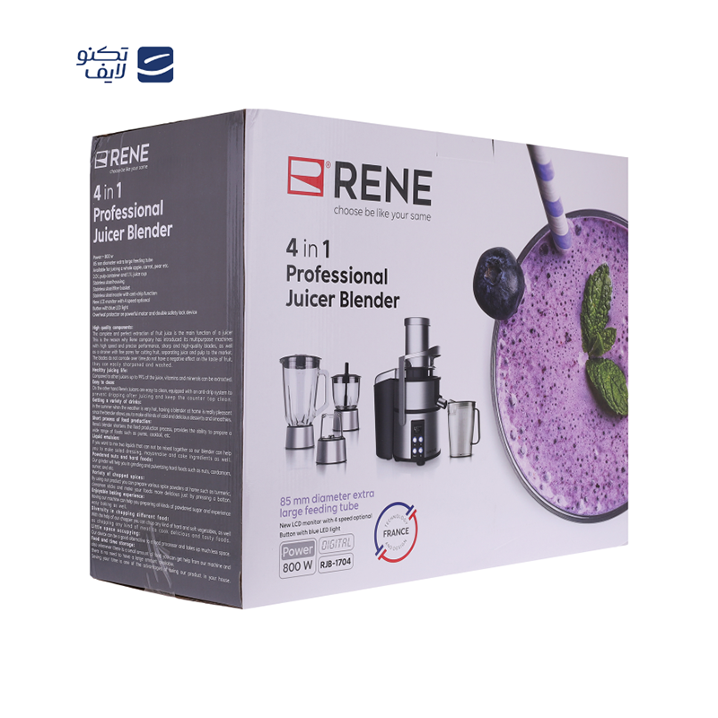 آبمیوه گیری رنه مدل RJB-1704