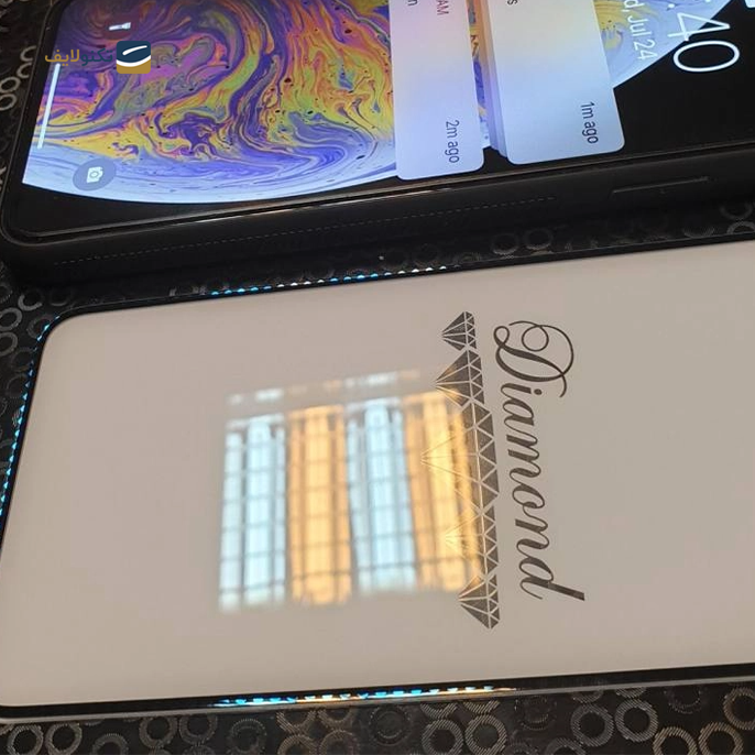 گلس گوشی اپل آیفون X بوف 5D مدل Diamond