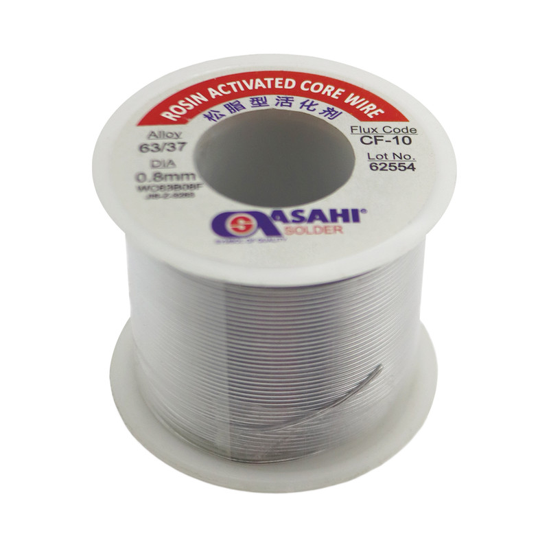 سیم لحیم آساهی مدل YP-ROGHANI-CF-10-08MM مقدار 250 گرم