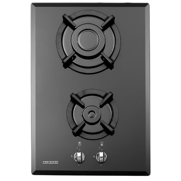 اجاق گاز صفحه‌ای 2 شعله استیل البرز مدل G2352