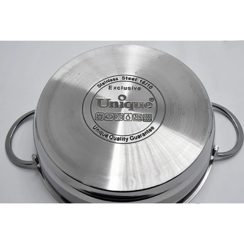 تابه یونیک استیل مدل درب دار کد 9947 سایز 32 تابه یونیک استیل مدل درب دار کد 9947 سایز 32