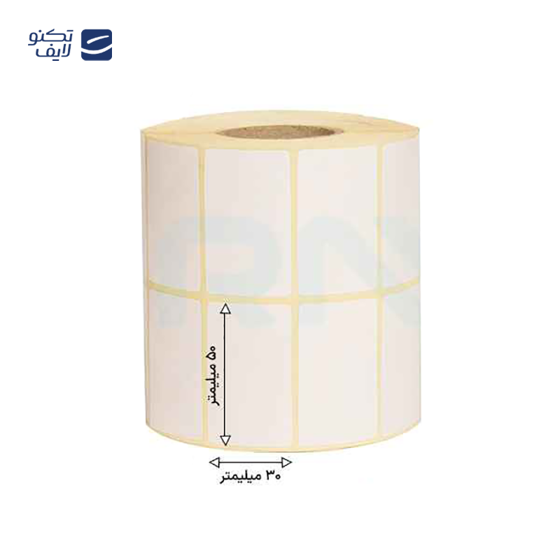 gallery-رول 4000 تایی لیبل کاغذی سه ردیفه 50x25 copy.png