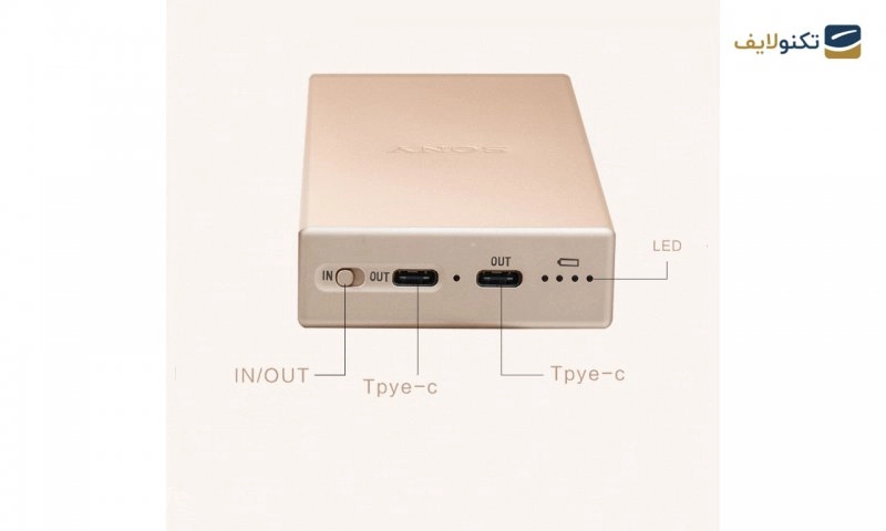 پاوربانک سونی مدل CP-SC10 ظرفیت 10000 میلی آمپر ساعت