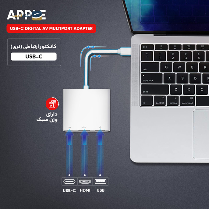 gallery-هاب USB-C اپل 3 پورت مدل Digital AV Multiport Adapter-gallery-1-TLP-16783_a8d698a6-f834-40a6-b27d-019d60fb5fe5.png