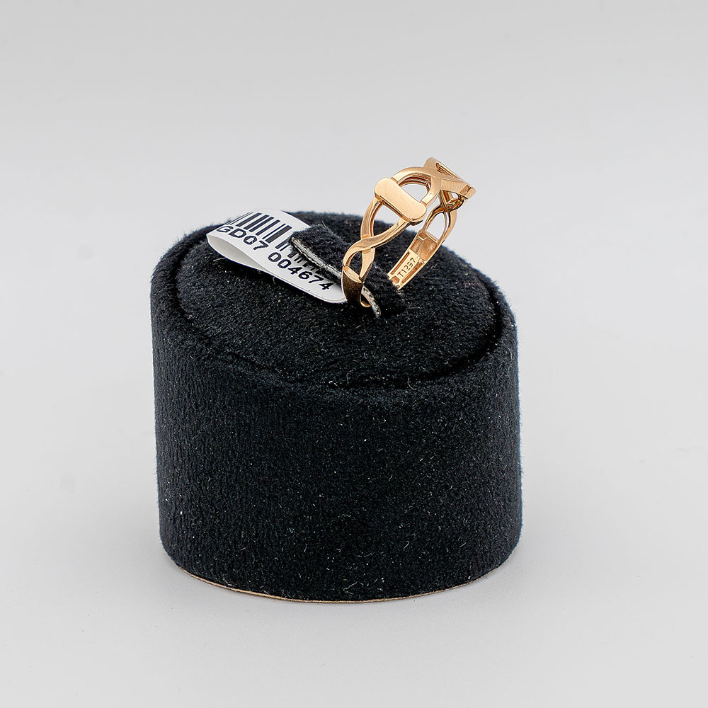 انگشتر طلا 18 عیار گالری طلا عرفان زنانه مدل مینیمال کد 4674