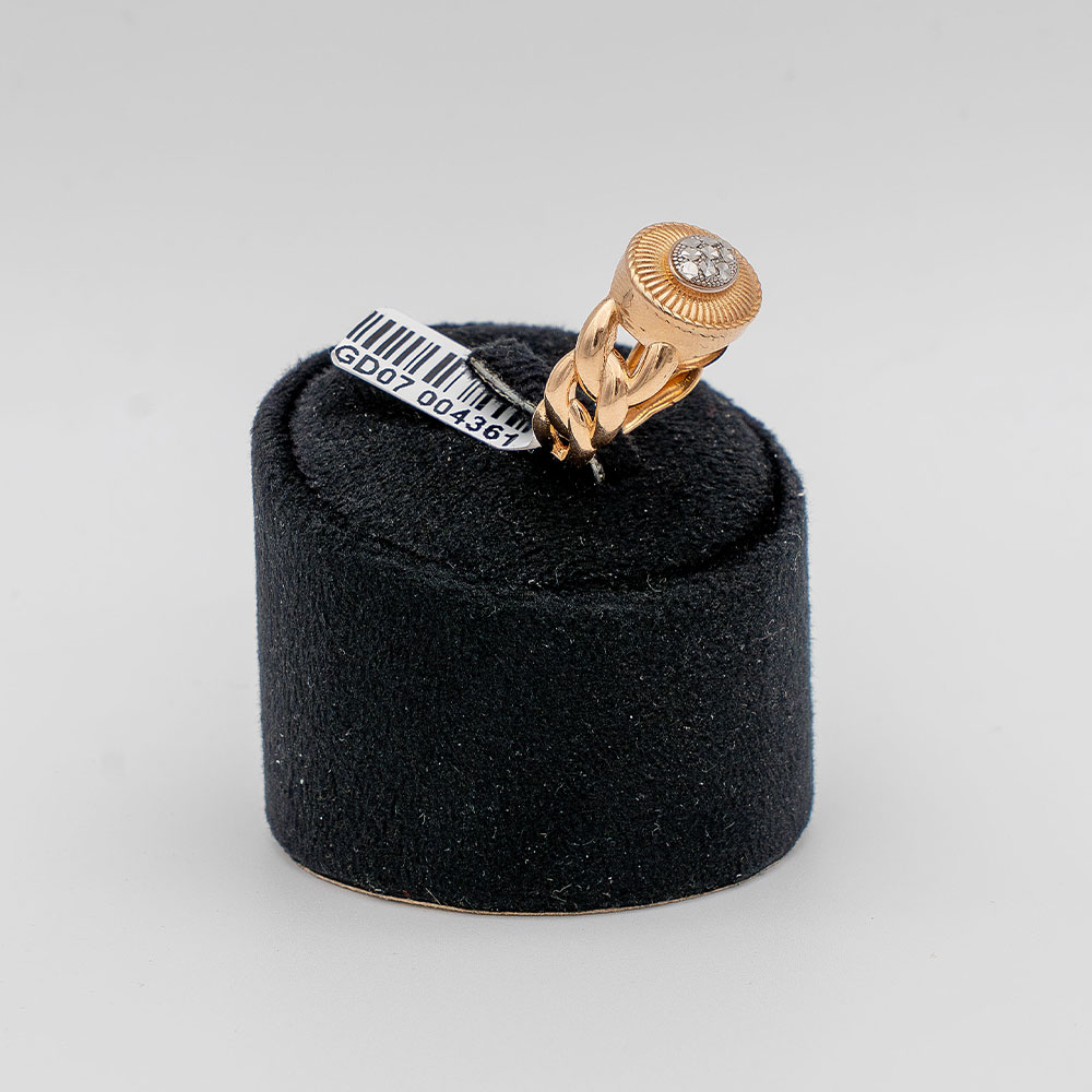 انگشتر طلا 18 عیار گالری طلا عرفان زنانه مدل کارتیه سگک دار کد 4361