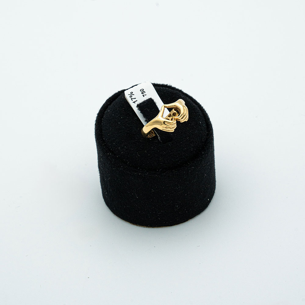 انگشتر طلا زنانه 18 عیار گالری طلا عرفان مینیمال اغوش کد 311