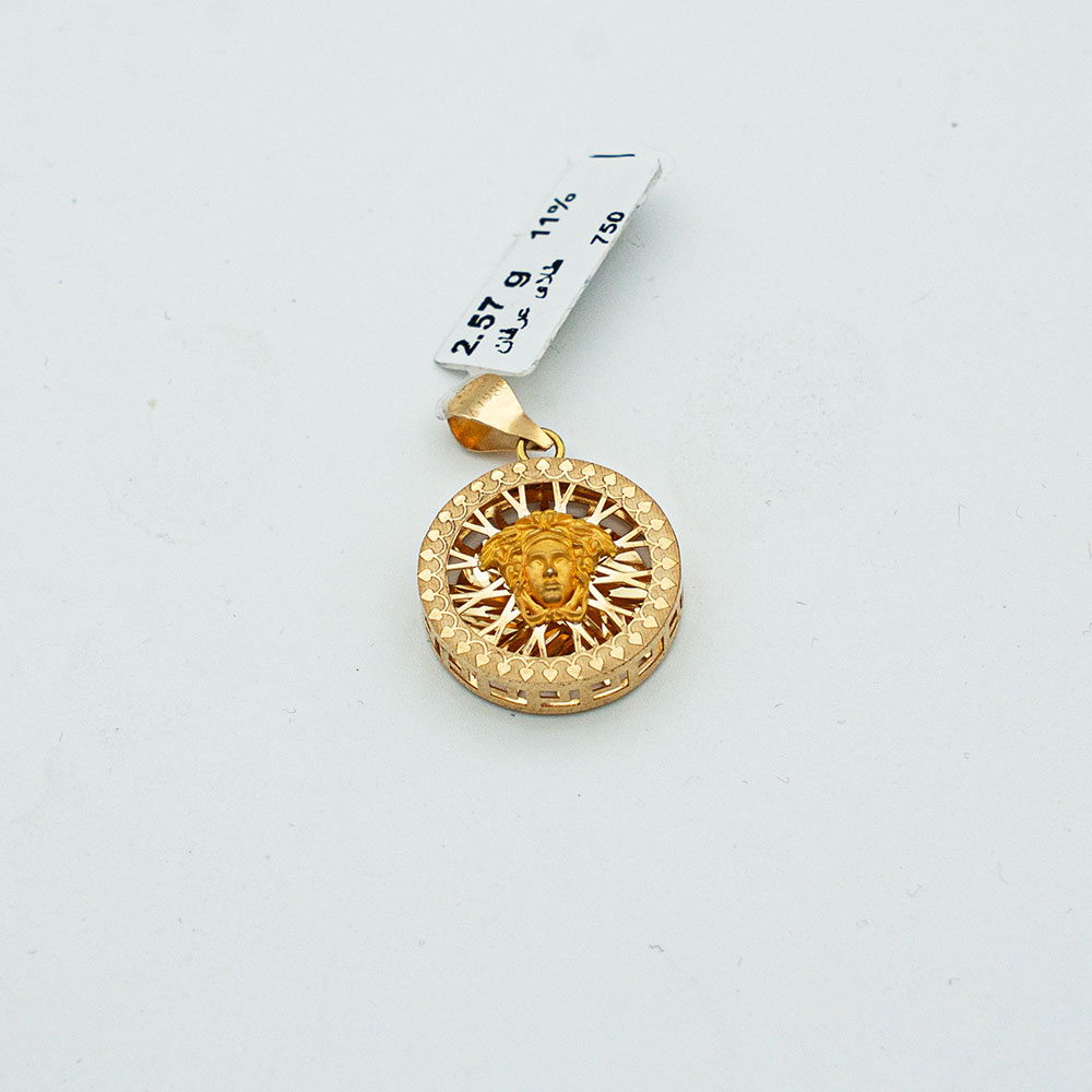 پلاک طلا 18 عیار گالری طلا عرفان ورساچه کد 4295