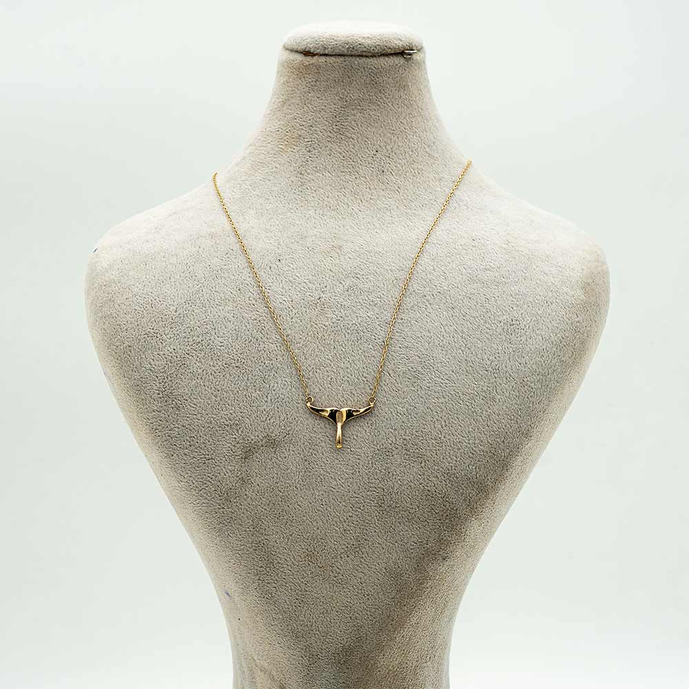 گردنبند طلا 18 عیار زنانه  مدل مینیمال کد4656