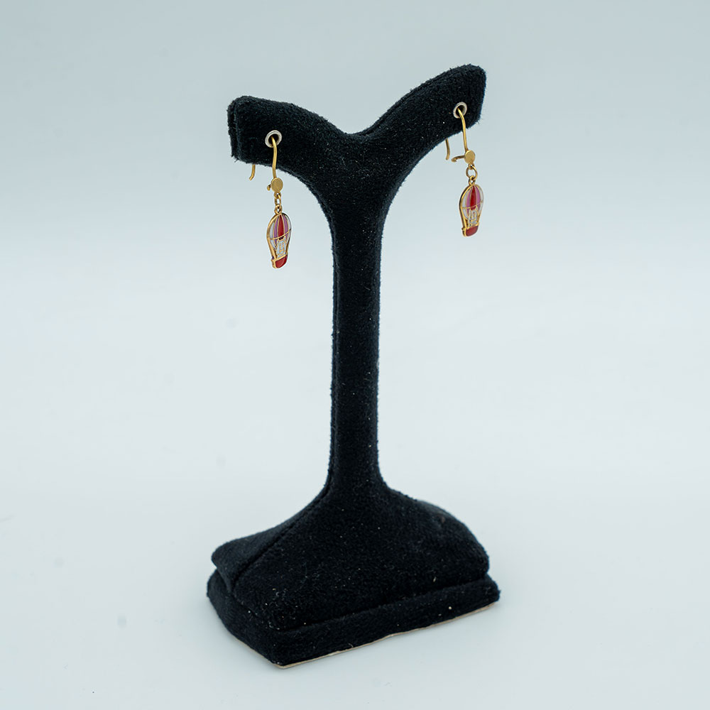 گوشواره طلا 18عیار گالری طلا عرفان مدل طرح بالن کد1652