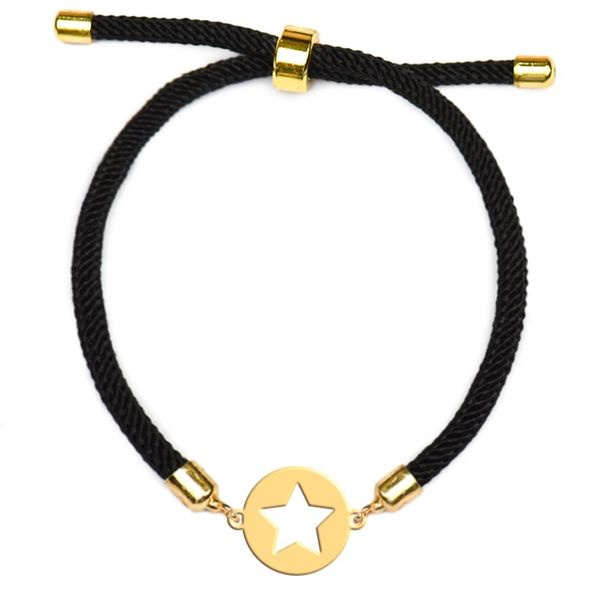 دستبند طلا 18 عیار دخترانه شمیم گلد گالری مدل ستاره