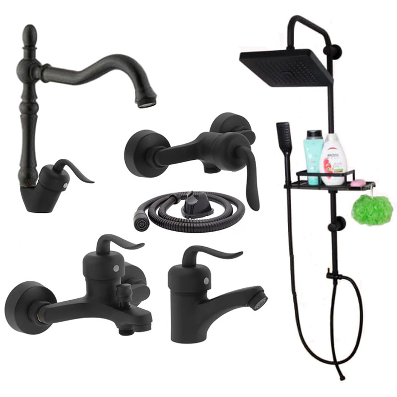 ست شیرآلات توفیق مدل قجری پلاس مجموعه 6 عددی