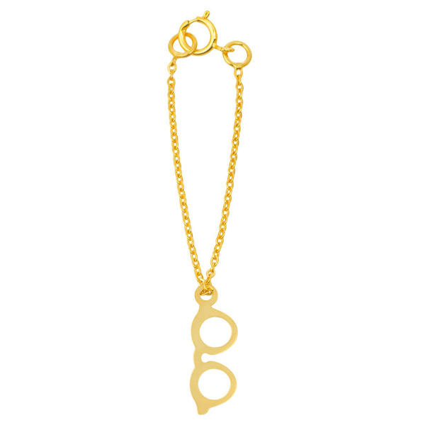 آویز ساعت طلا 18 عیار زنانه شمیم گلد گالری طرح عینک کد SG357