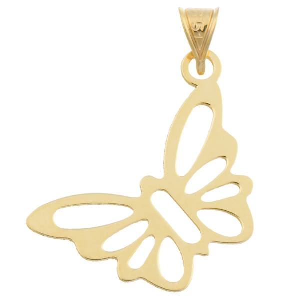 آویز گردنبند طلا 18 عیار شمیم گلد گالری مدل N027