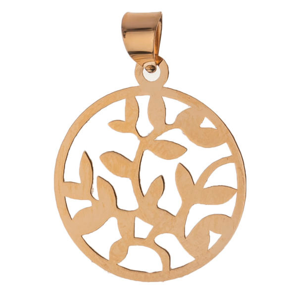 آویز گردنبند طلا 18 عیار شمیم گلد گالری مدل Dm1036