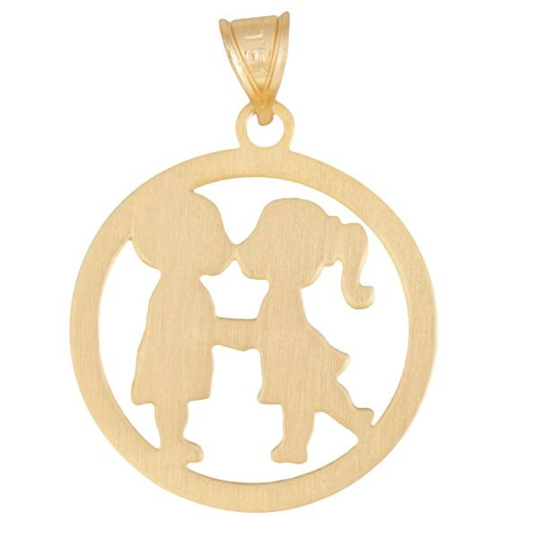 آویز گردنبند طلا 18 عیار شمیم گلد گالری مدل N008