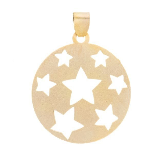 آویز گردنبند طلا 18 عیار شمیم گلد گالری طرح ستاره کد UN025