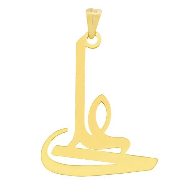 آویز گردنبند طلا 18 عیار شمیم گلد گالری طرح اسم علی کد UN043