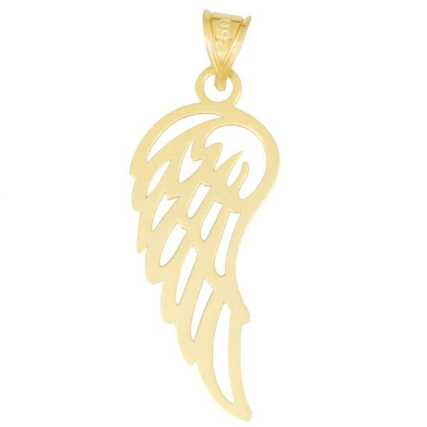 آویز گردنبند طلا 18 عیار شمیم گلد گالری طرح بال کد UN060