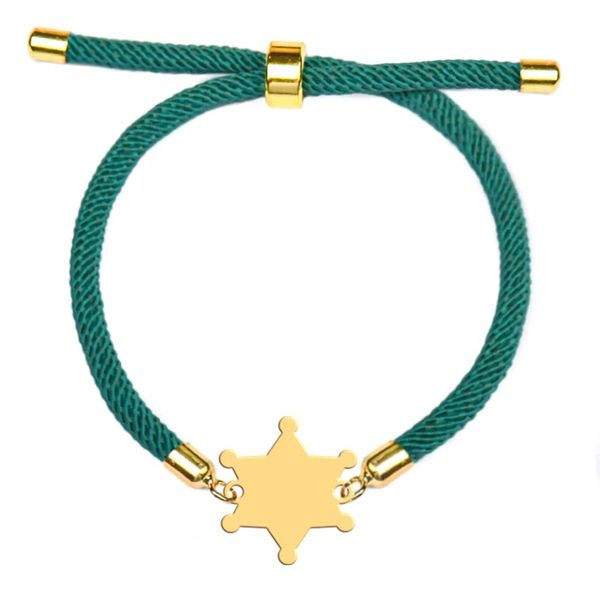 دستبند طلا 18 عیار زنانه شمیم گلد گالری مدل ستاره 641