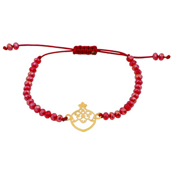 دستبند طلا 18 عیار زنانه شمیم گلد گالری مدل انار ایرانی