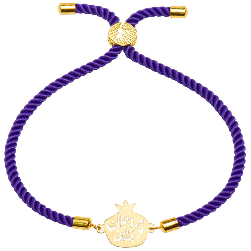 دستبند طلا 18 عیار زنانه شمیم گلد گالری مدل M8