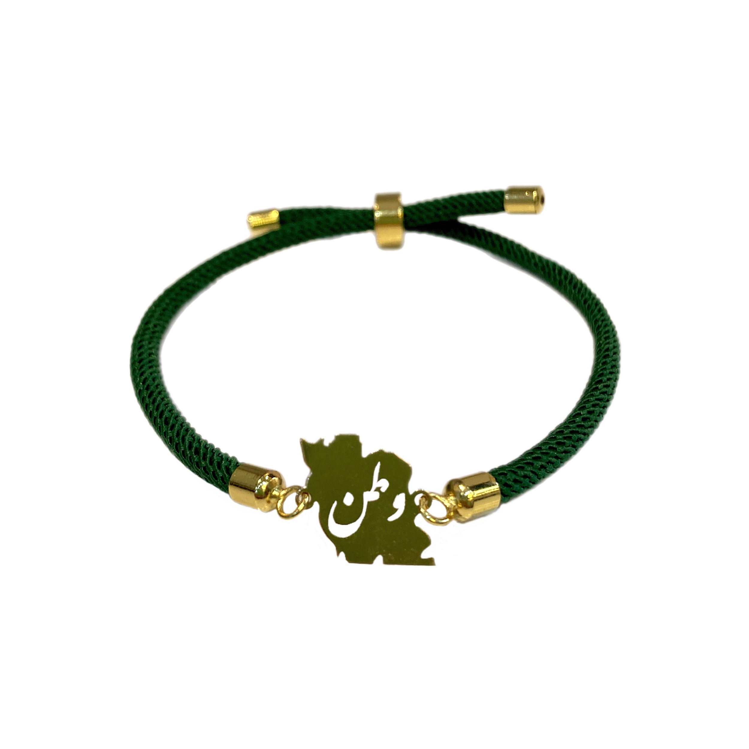 دستبند طلا 18 عیار زنانه شمیم گلد گالری مدل آسانسوری وطن