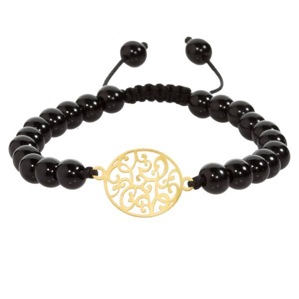 دستبند طلا 18 عیار شمیم گلد گالری مدل R217