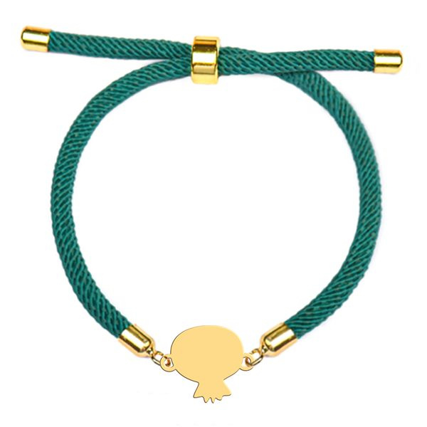 دستبند طلا 18 عیار زنانه شمیم گلد گالری مدل انار 642