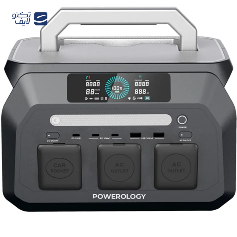 gallery-پاور استیشن پاورولوژی مدل Dynamic1800 PWP1800WBK ظرفیت 1800 میلی آمپر ساعت copy.png