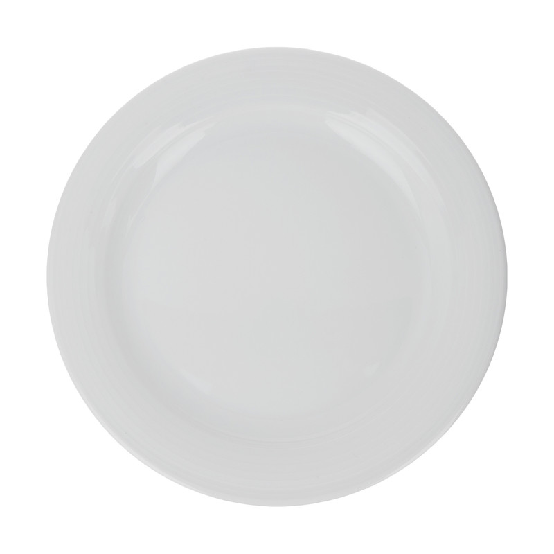 بشقاب غذاخوری چینی زرین ایران سری هتلی 49 کد 25 بسته 6 عددی درجه یک