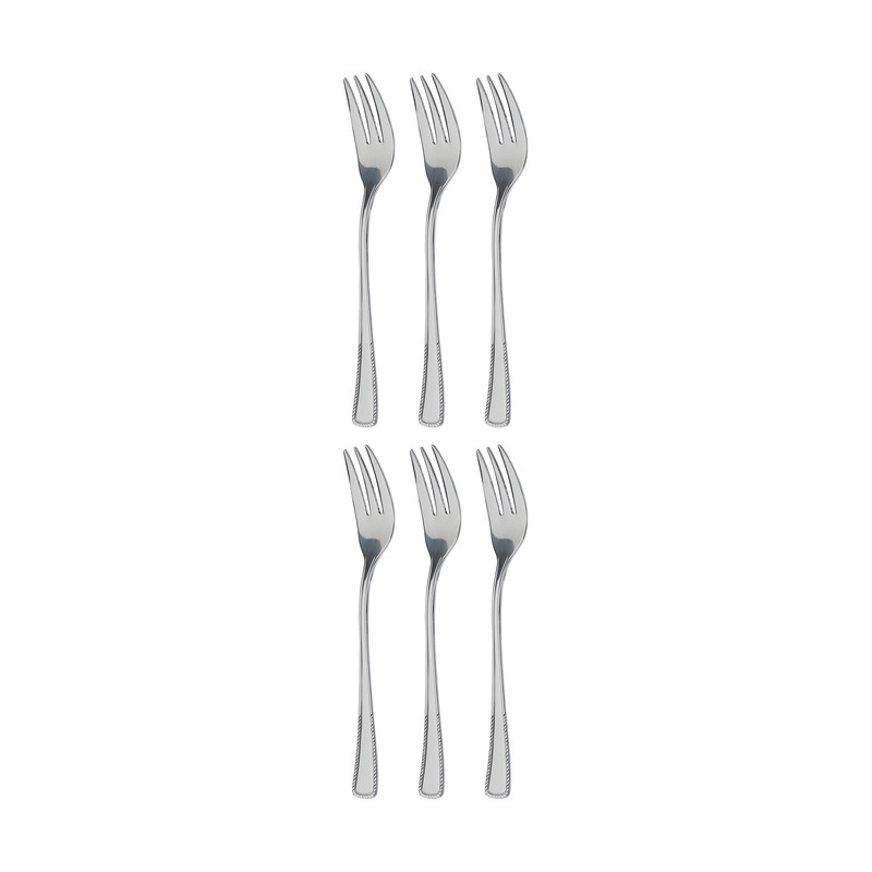 چنگال ميوه خوری صنايع استيل ايران مدل مودنا بسته 6 عددی