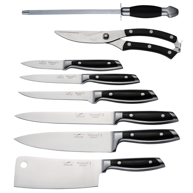 ست چاقو آشپزخانه 9 پارچه وینر کد 7335 ست چاقو آشپزخانه 9 پارچه وینر کد 7335