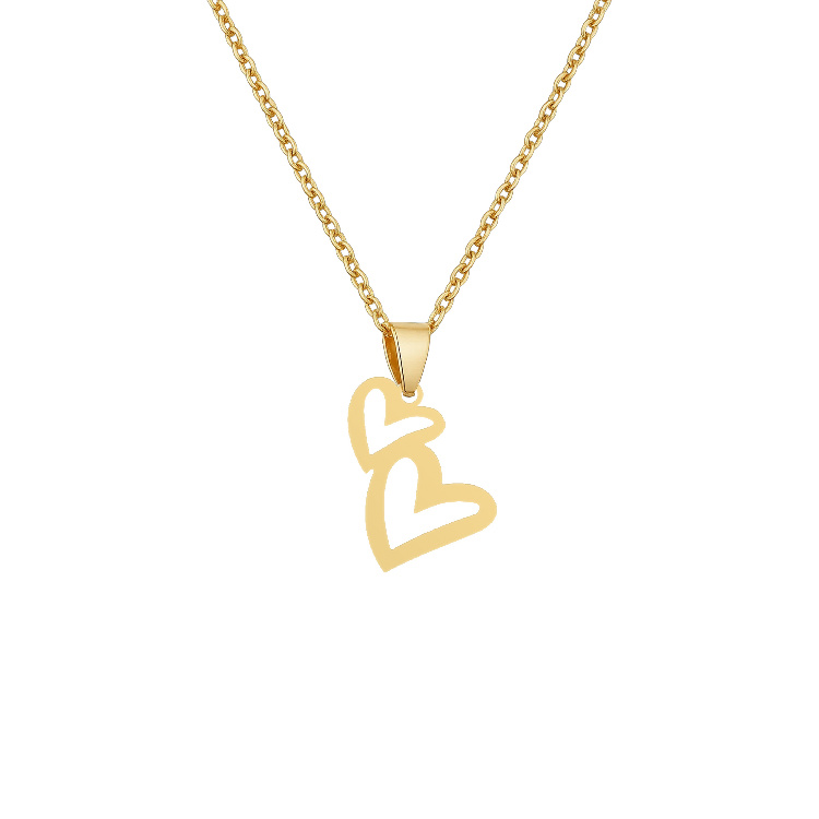 گردنبند طلا 18 زنانه شمیم گلد گالری مدل قلب فانتزی کد Z-30