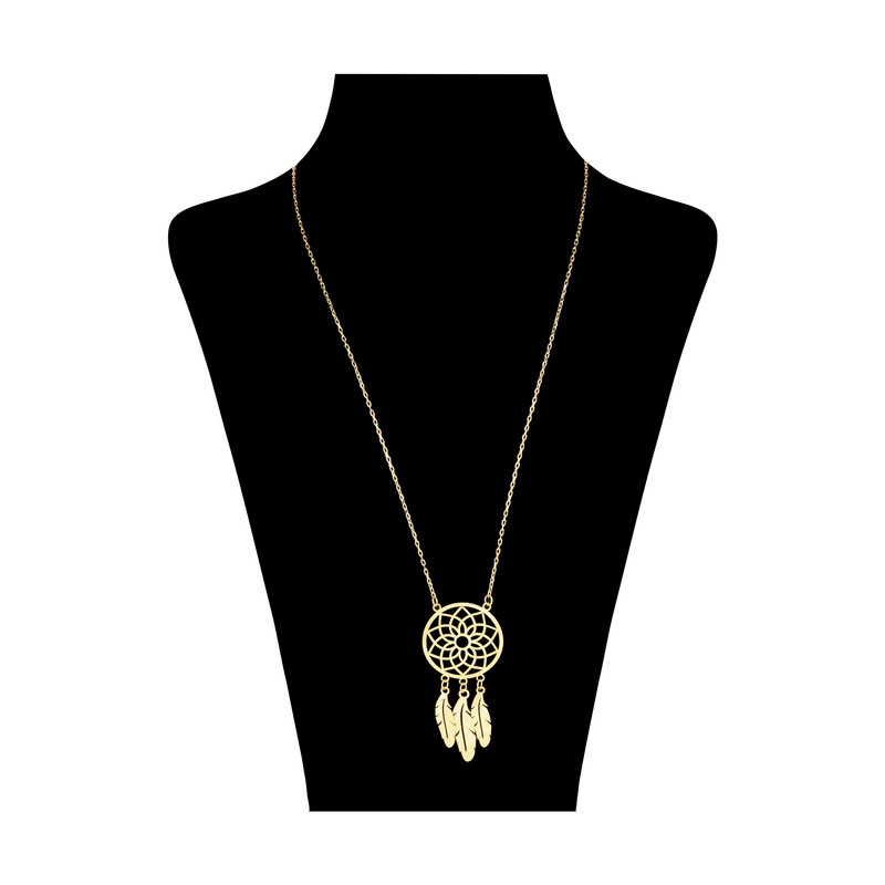 گردنبند طلا 18 عیار زنانه شمیم گلد گالری کد 9026