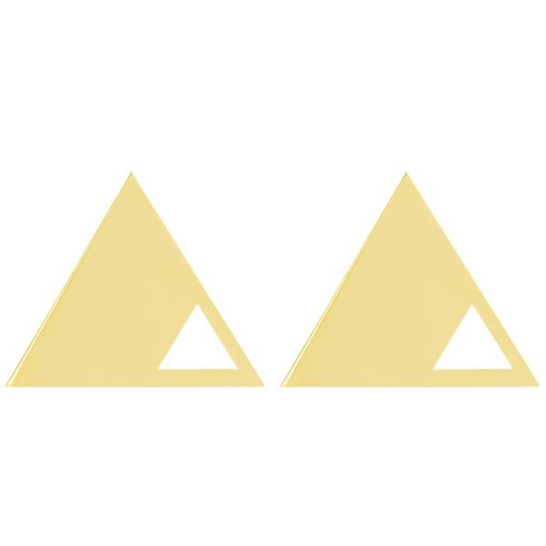 گوشواره طلا 18 عیار شمیم گلد گالری مدل GM20