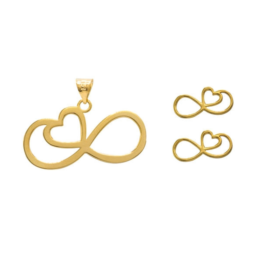 نیم ست طلا 18 عیار شمیم گلد گالری مدل SH0040