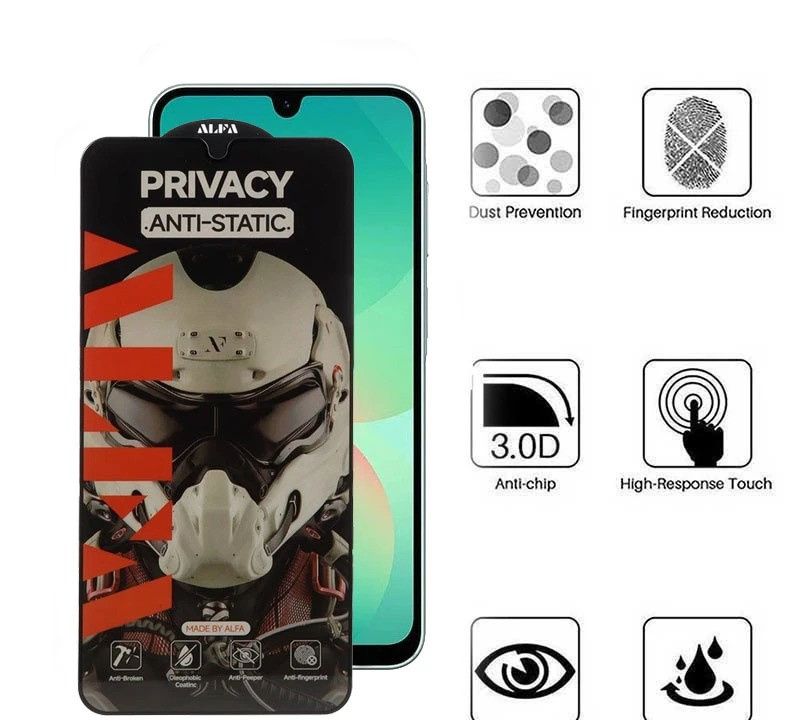 محافظ صفحه نمایش حریم شخصی اپیکوی مدل Alpha مناسب برای گوشی موبایل  سامسونگ Galaxy A17 / A26 /A16