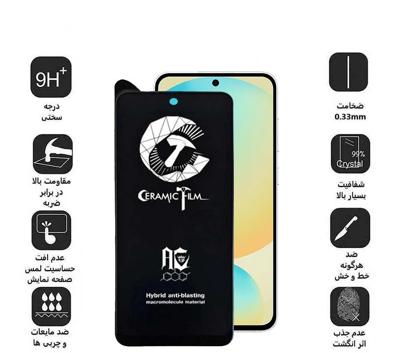 محافظ صفحه نمایش اپیکوی مدل CR7 مناسب برای گوشی موبایل سامسونگ Galaxy S25 FE/ A55/ A35