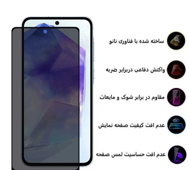 محافظ صفحه نمایش حریم شخصی اپیکوی مدل Privacy مناسب برای گوشی موبایل سامسونگ Galaxy S25 Fe/ A55/ A35 محافظ صفحه نمایش حریم شخصی اپیکوی مدل Privacy مناسب برای گوشی موبایل سامسونگ Galaxy S25 Fe/ A55/ A35
