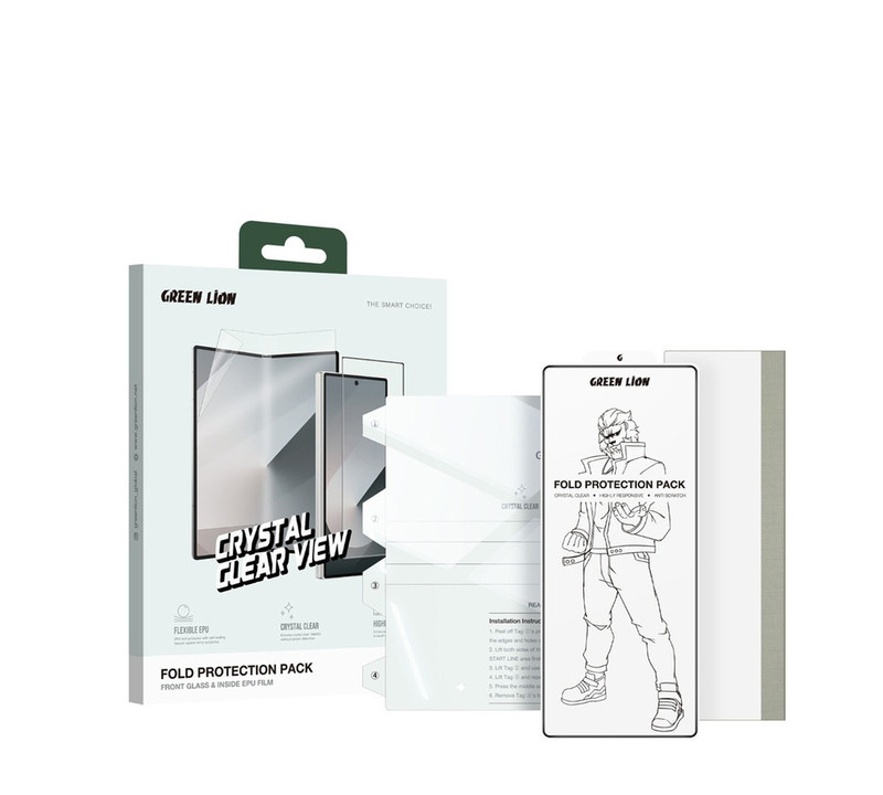 محافظ صفحه نمایش گرین لاین مدل Crystal Clear View مناسب برای گوشی موبایل سامسونگ Galaxy Z Fold 6