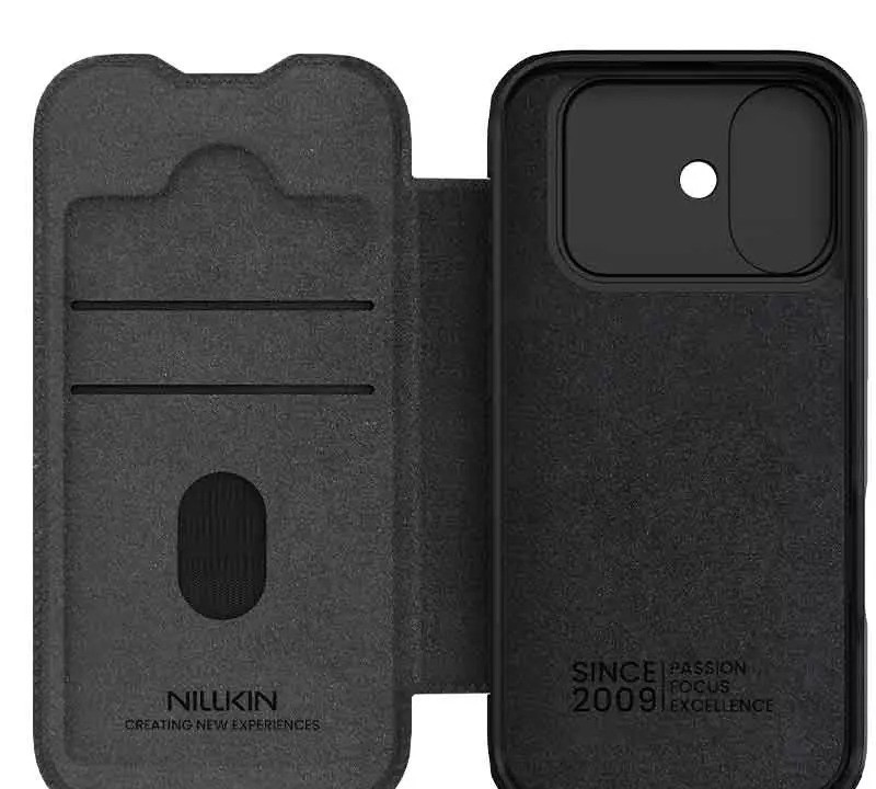 کیف کلاسوری نیلکین مدل Qin Pro Leather مناسب برای گوشی موبایل اپل iPhone 17