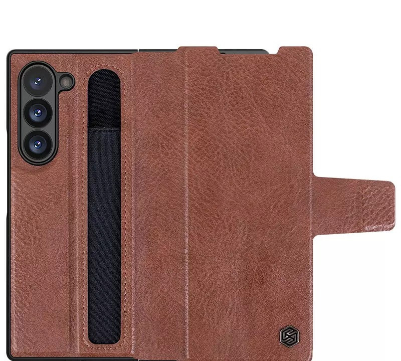 کاور نیلکین مدل Aoge Leather مناسب برای گوشی موبایل سامسونگ Galaxy Z Fold 7