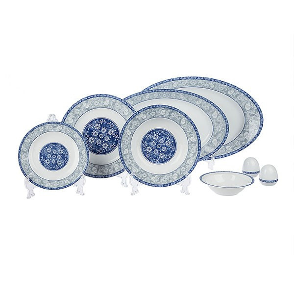 سرویس 28 پارچه چینی زرین ایران سری ایتالیا اف طرح اصفهان درجه یک