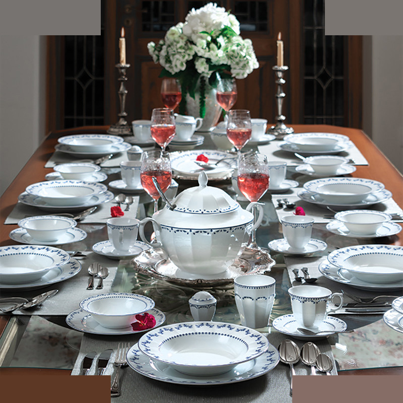 سرویس غذاخوری 103 پارچه 12 نفر چینی زرین ایران مدل فرانسیس سری نئوکلاسیک درجه یک