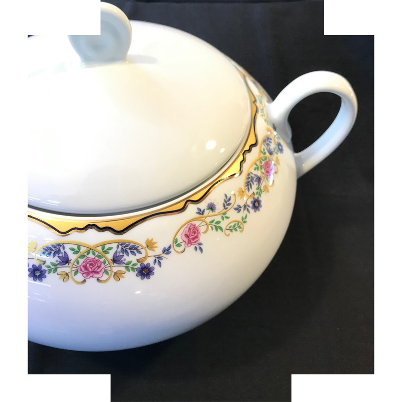 سوپ خوری چینی زرین ایران مدل ایتالیا اف کد 3650 گلستان درجه 3