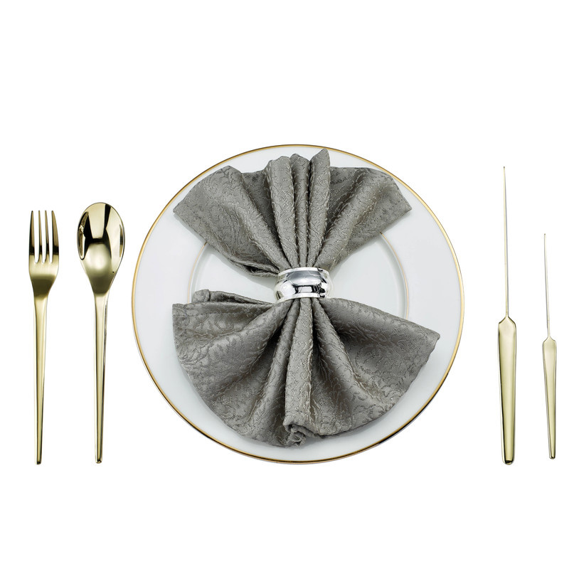 سرویس قاشق و چنگال 142 پارچه جی فی نی مدل T-608 لاکچری