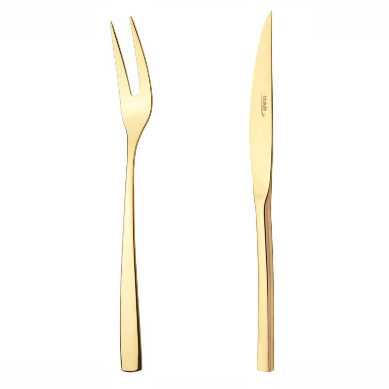 ست کارد و چنگال 2 پارچه ناب استیل مدل فلورانس